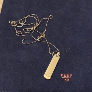 KEEP Collective silver large pendant and 30 inch chain